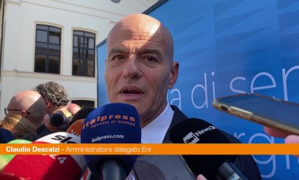 Descalzi "Guerra in Medio Oriente preoccupa ma aspettare evoluzione"