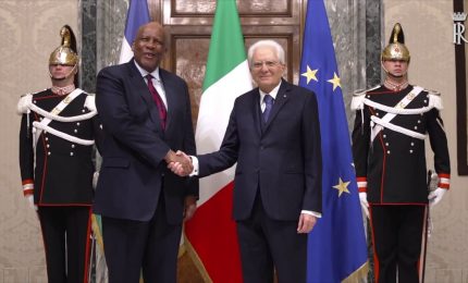 Mattarella ha ricevuto il re del Lesotho