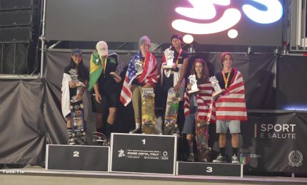 Show sul Lido di Roma per i Mondiali di Skateboarding Park
