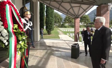 Disastro del Vajont, Mattarella rende omaggio alle vittime