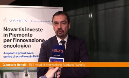 Novartis amplia polo di Ivrea, Benelli "Investimento da oltre 100 mln"
