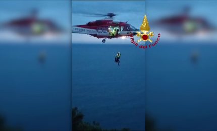 Salvati 2 scalatori sulla montagna Spaccata a Gaeta, le immagini