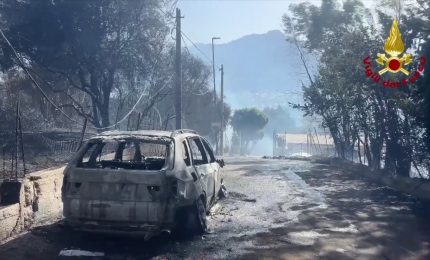 Incendi nel Palermitano, 21 interventi dei Vigili del fuoco