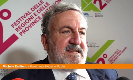 Regioni, Emiliano "La prossima edizione del Festival sar&agrave; in Puglia"