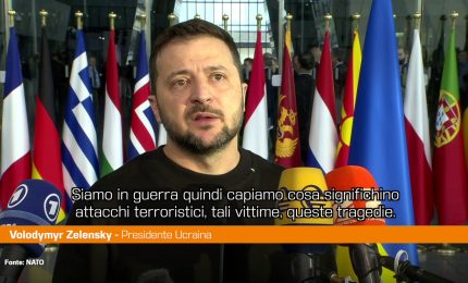 Zelensky "La comunit&agrave; internazionale sostenga Israele"