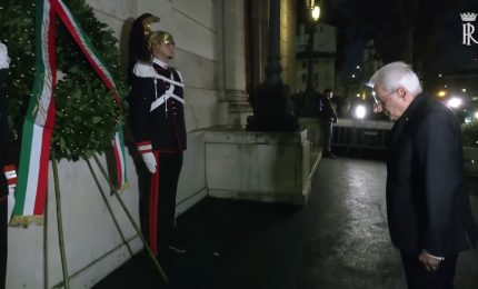 Mattarella commemora 80&deg; anniversario rastrellamento Ebrei di Roma