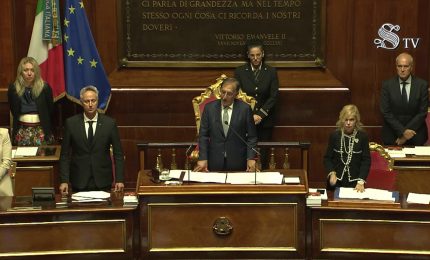 L'Aula del Senato ricorda Giorgio Napolitano