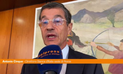 Bankitalia, Cinque "Anche nel Lazio si &egrave; ridotta crescita economica"