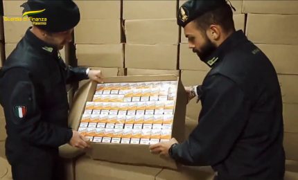 Palermo, sequestrati 1.200 kg di sigarette di contrabbando. Un arresto