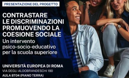 Dall'Universit&agrave; europea di Roma un progetto contro le discriminazioni