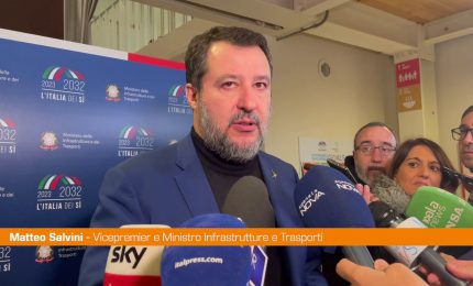 Milano-Cortina, Salvini "Lavoriamo perch&egrave; Olimpiadi solo italiane"