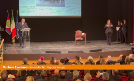 Emiliano "Da Bari ripart&igrave; il cammino del Popolo italiano"