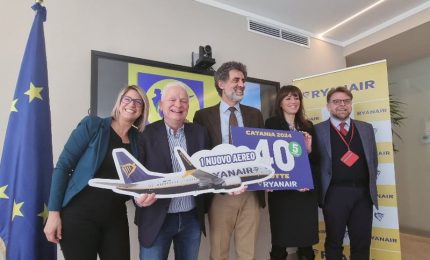 Ryanair, 650 voli e un aereo in pi&ugrave; per operativo estivo su Catania