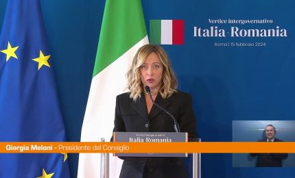 Meloni "Tra Italia e Romania rapporti molto forti"