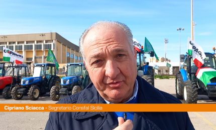 Sit-in di protesta degli agricoltori trapanesi a Marsala