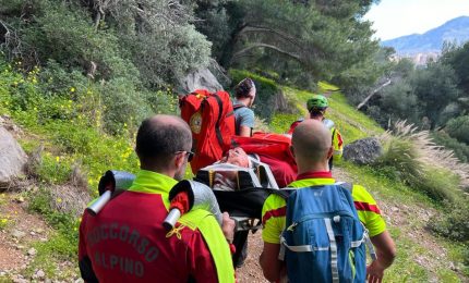 Climber ferito gravemente dopo una caduta di 20 metri a Monte Pellegrino