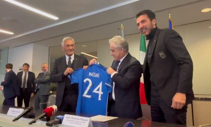 Gravina e Buffon all'Onu, incontro con l&rsquo;ambasciatore Massari