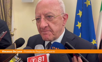 De Luca "Da Governo neanche un euro per edilizia ospedaliera campana"