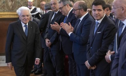 Standing ovation per Mattarella al congresso dell&rsquo;Anm a Palermo