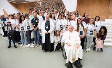 Operatori dell&rsquo;Ospedale di Petralia Sottana ricevuti da Papa Francesco