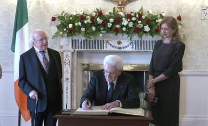 Mattarella incontra a Dublino il Presidente d&rsquo;Irlanda Higgins