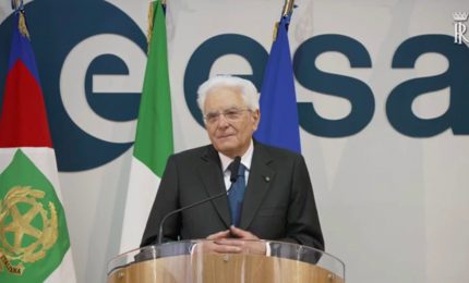 Mattarella "Lo spazio rimanga un luogo comune dell'umanit&agrave;"