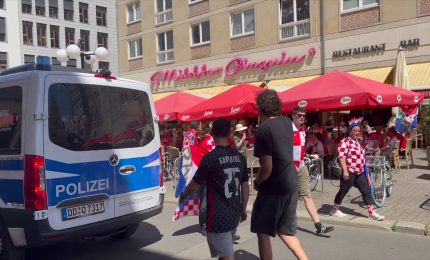 I tifosi croati colorano Lipsia in vista della gara con l'Italia