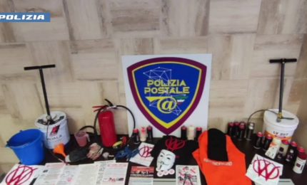 Imbrattava edifici pubblici, individuato 33enne barese