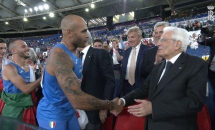 Altra serata magica per l'atletica sotto gli occhi di Mattarella