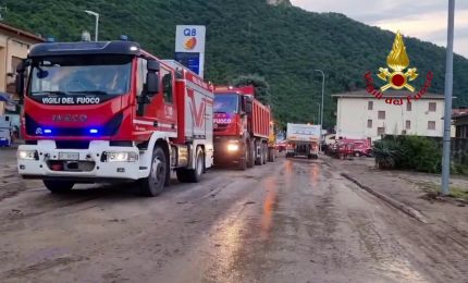 Maltempo, nel Bresciano allagato centro abitato. Soccorse 30 persone