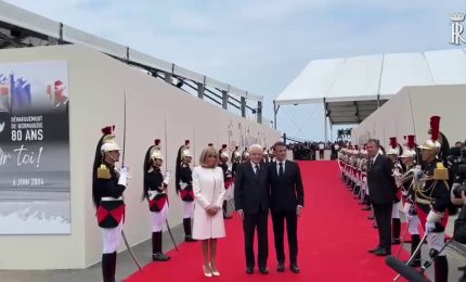 Mattarella all'80&deg; anniversario dello sbarco in Normandia