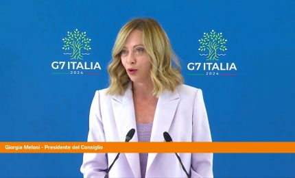 Meloni chiude il G7 "Ottimo gioco di squadra, Italia all'altezza"