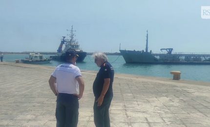 La nave "Ticino" arrivata a Licata con 1200 metri cubi d'acqua