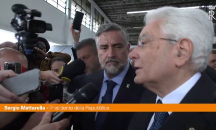 Mattarella visita una zona alluvionata a Porto Alegre