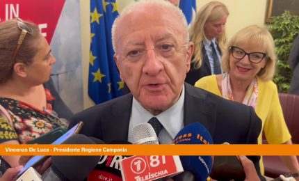 De Luca "Tema lavoro &egrave; decisivo, bene impegno Webuild in Campania"
