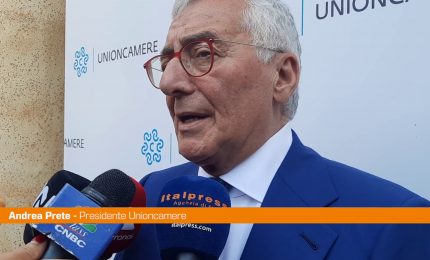 Unioncamere, Prete "L'Italia ha bisogno di crescere"