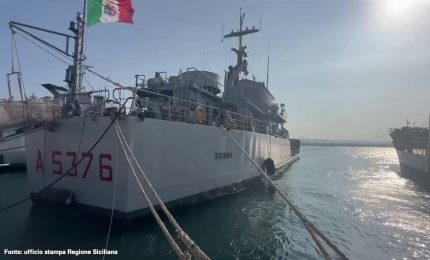 La nave Ticino diretta a Licata con 1200 metri cubi d&rsquo;acqua