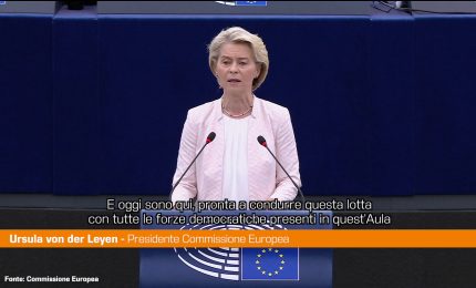 Von der Leyen "Non permetter&ograve; agli estremisti di distruggere l'Europa"