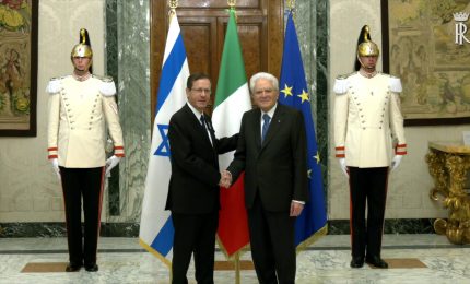 Mattarella riceve al Quirinale Presidente Israele Herzog