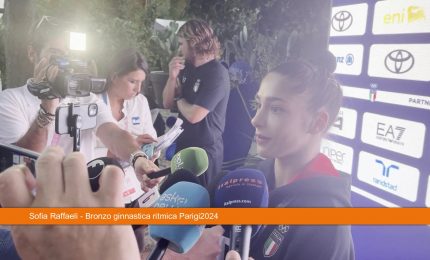 Raffaeli bronzo a Parigi "Fiera rappresentare ginnastica ritmica"