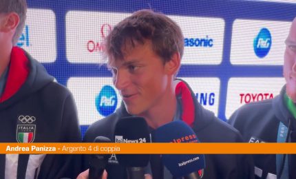 Canottieri del 4 di coppia d'argento "Vale oro, per Filippo Mondelli"