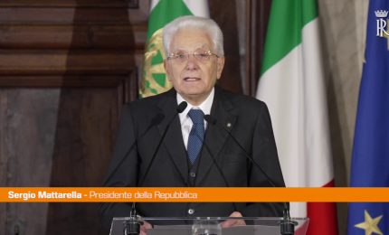 Mattarella "Non &egrave; accettabile abituarsi alla guerra"