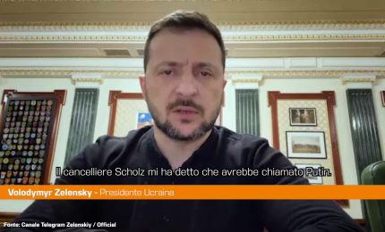Zelensky "Chiamata Scholz-Putin &egrave; il vaso di Pandora"