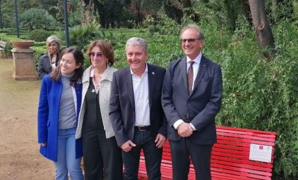 Palermo, a Villa Trabia &ldquo;panchina rossa&rdquo; contro la violenza sulle donne