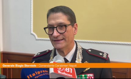 Carabinieri Napoli, Storniolo &ldquo;I reati sono in diminuzione"