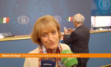 Di Segni "Preoccupanti segnali di antisemitismo"