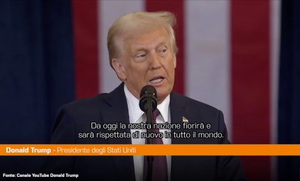 Trump "America al centro, l'et&agrave; dell'oro inizia adesso"
