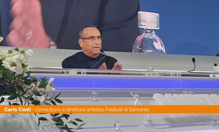 Sanremo, Conti "Video del Papa arrivato il 1&deg; febbraio"