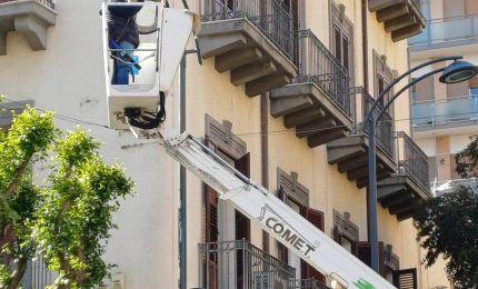 Illuminazione a Palermo, Amg riavvia l&rsquo;attivit&agrave; di sostituzione delle lampade