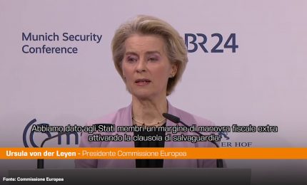 Ue, Von der Leyen "Pi&ugrave; flessibilit&agrave; per gli investimenti nella difesa"